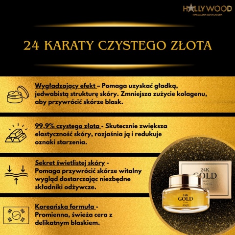ANJO 24K Gold Cream 50g - Krem do twarzy - wygładzajacy efekt