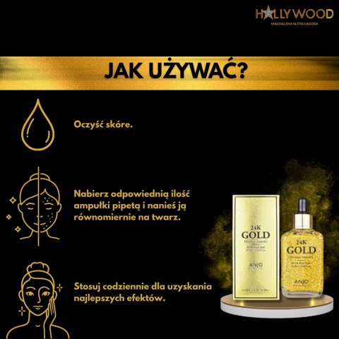 ANJO 24K Gold Heritage Ampoule 90ml - Ampułka do twarzy