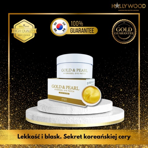 ANJO Eye Patch Gold&Pearl - hydrożelowe płatki pod oczy