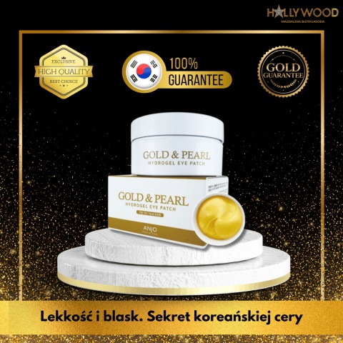 ANJO Eye Patch Gold&Pearl - hydrożelowe płatki pod oczy