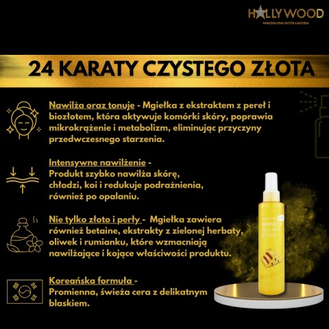 Aspasia Face Mist Gold Pearl - Perłowa mgiełka 150ml