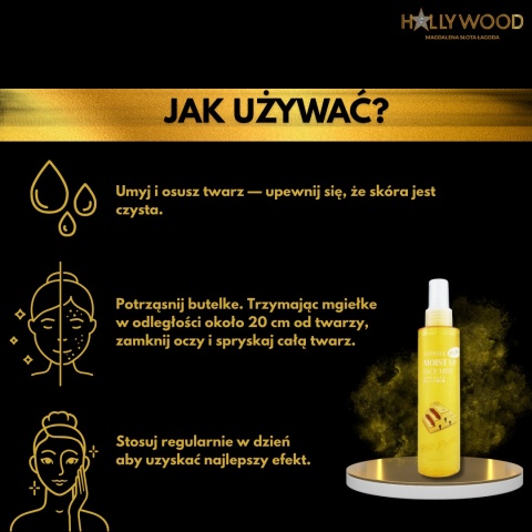 Aspasia Face Mist Gold Pearl - Perłowa mgiełka 150ml