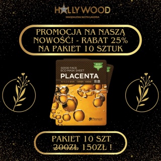 Pakiet 10szt Maska w płacie z ekstraktem z placenty